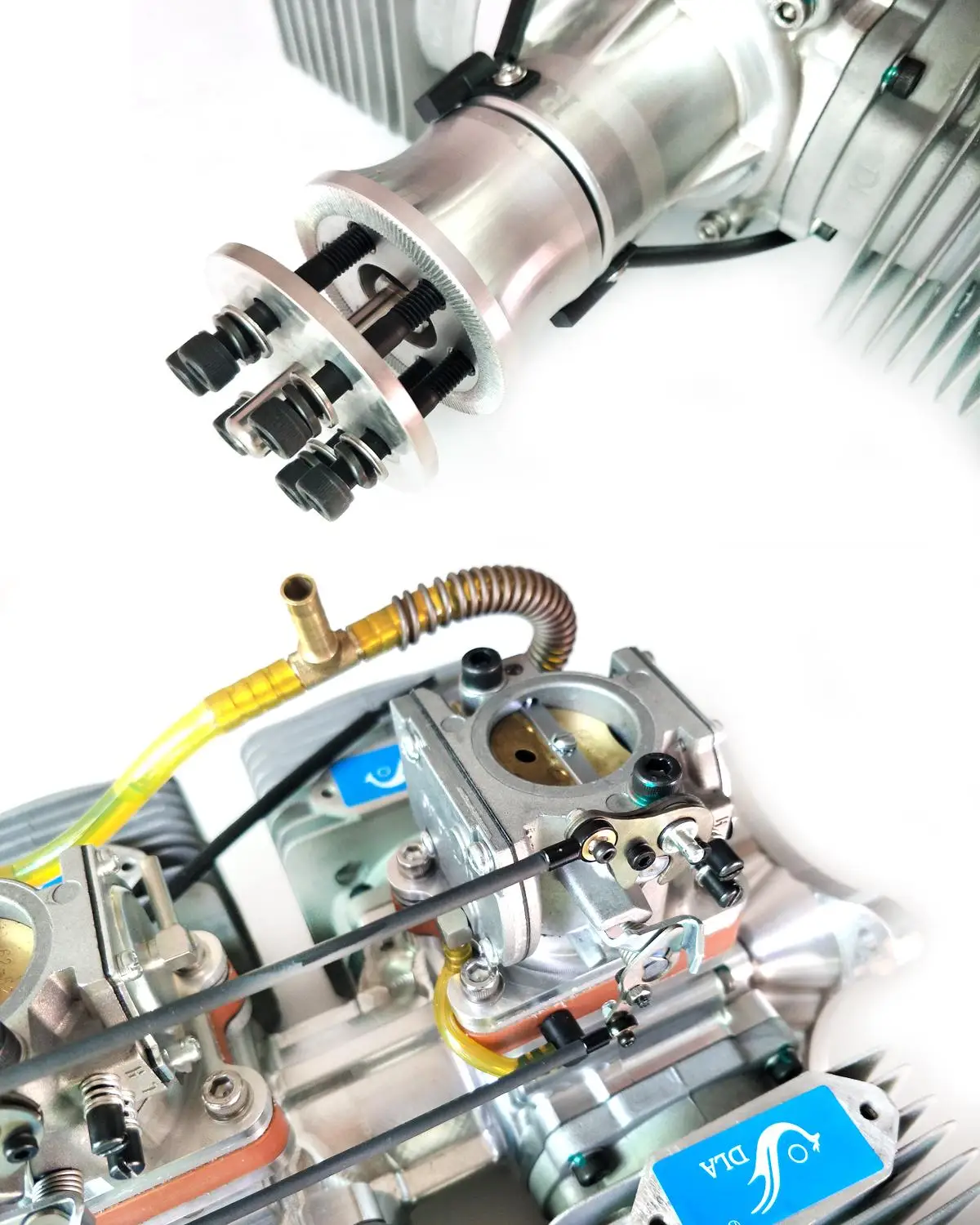 DLA360 360cc многоцилиндровый CNC обработанный двигатель для радиоуправляемой модели