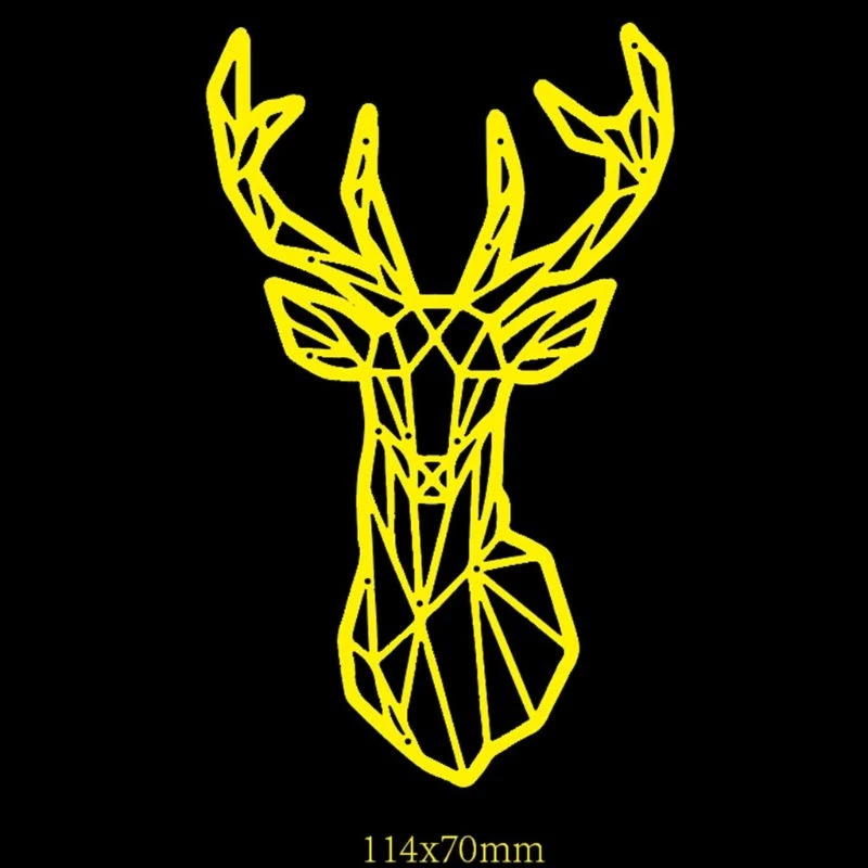 Новая голова оленя металла резки штампы трафарет для скрапбукинга &quotсделай