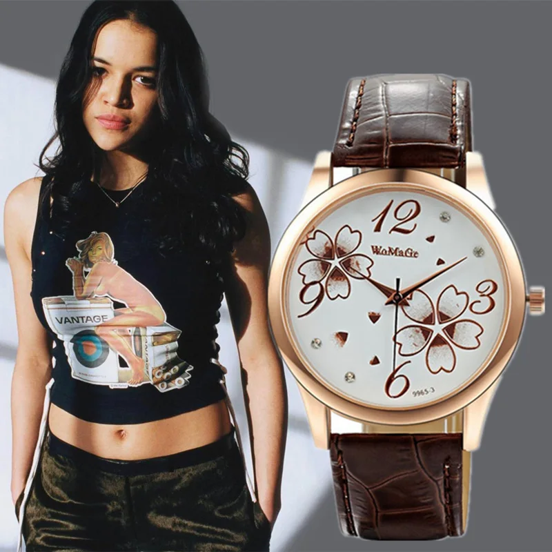 Женские наручные часы кварцевые с бабочкой кожаным ремешком|buckle fashion|buckle watchbuckle