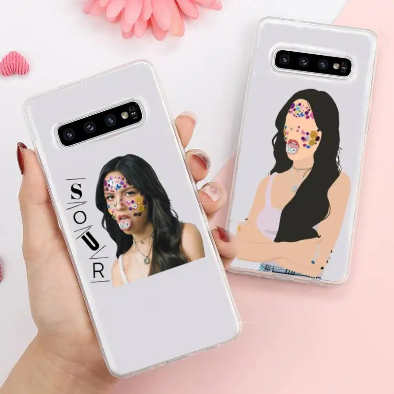 

0 Olivia Rodrigo singer Phone Case Transparent For Samsung Galaxy A S Note J 5 8 51 2016 Prime 20 Ultra 6 7 Edge PLUS 21