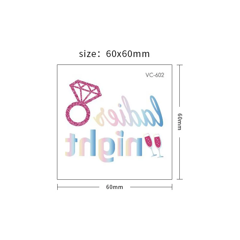 

8 Pcs/pack Fashion Women Girl Temporary Tattoo Sticker Gradient color Design Body Art Big Fake Tattoo Sticker Wholesale