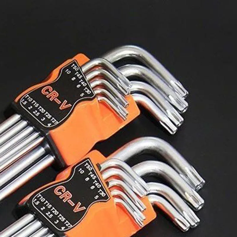 9Ppc/комплект CR-V Материал ключ с шариковой головкой шестигранный дюймовый