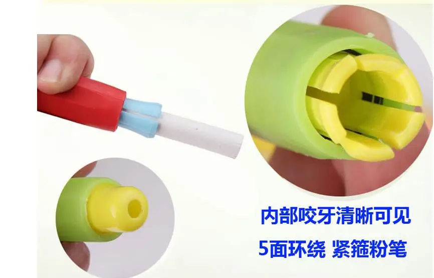 5 шт. нетоксичный держатель мела для здоровья цветные держатели чистые обучения
