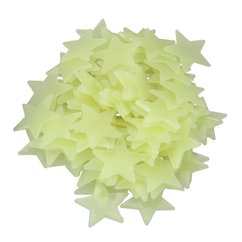 

Big deal 100pcs Color Glow In The Dark Stars Luminous Fluorescent Wall Stickers Decal new