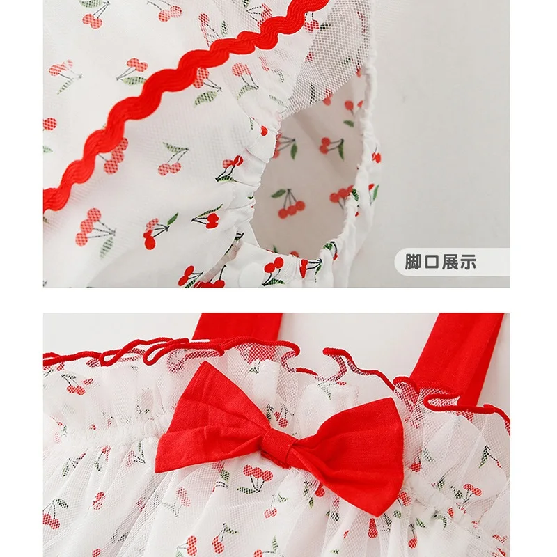 

Summer Baby Infant Bodysuit Tutu Lace Princess Girl Infnat Clothes Birthday Party 0-24 Months Toddler Girls Infant Clothing