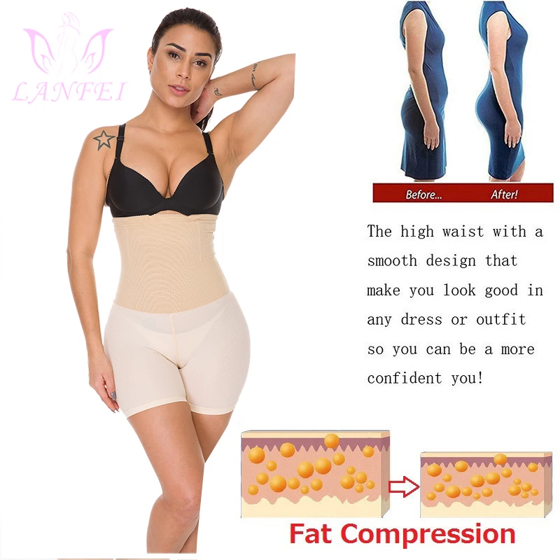 LANFEI утягивающие брюки для живота Утягивающие трусики тела дышащие с высокой