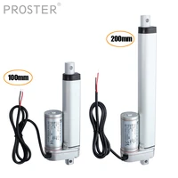 proster 12v 750n linear actuator motor 100200 mm auto car door electric opener tool home pull rise drop push rod aluminum alloy