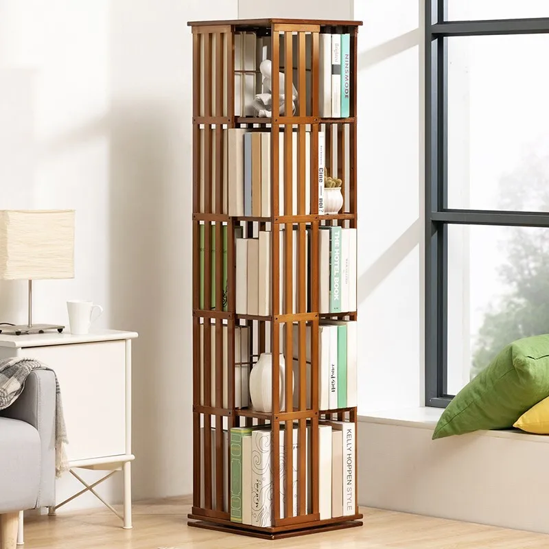 

Simple Multi-layer Rotating Bookcase Family Floor Storage Shelf Combination Bookcase Shelf