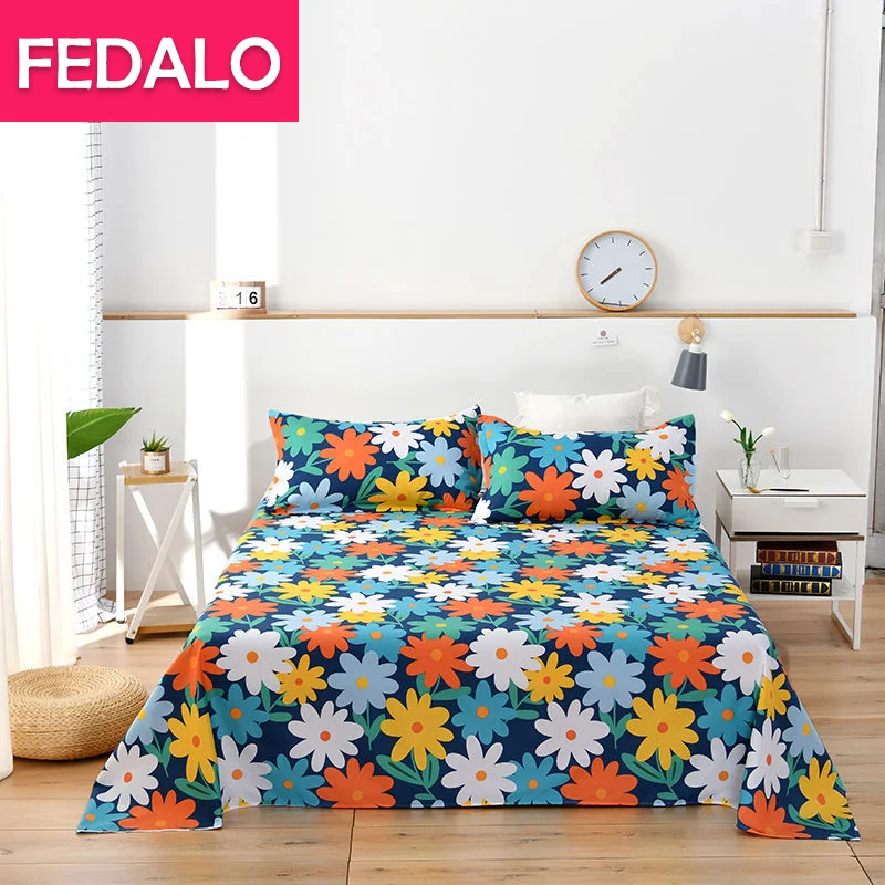 

100% cotton bed sheet single piece cotton student dormitory single double bed single cartoon bed sheet 1.5m2m double bed sheet