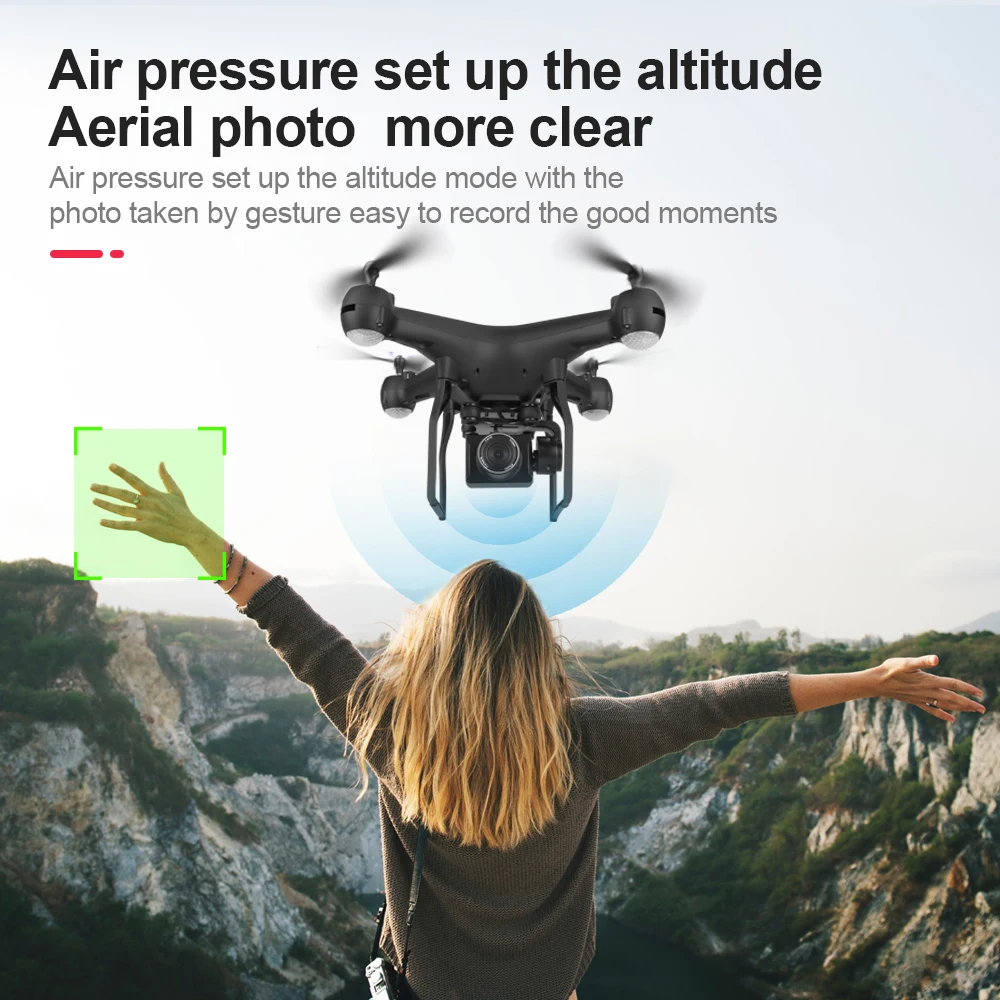 F68 Дрон с 4K HD камерой Радиоуправляемый квадрокоптер Wi Fi FPV долгий срок полета 25