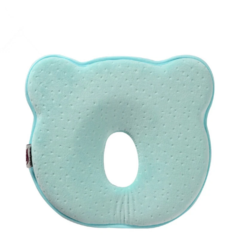Almohada de espuma viscoel&aacute;stica para beb&eacute; reci&eacute;n nacido, almohadas moldeadoras transpirables para evitar la cabeza plana, almohadas ergon&oacute;micas de alta calidad-5