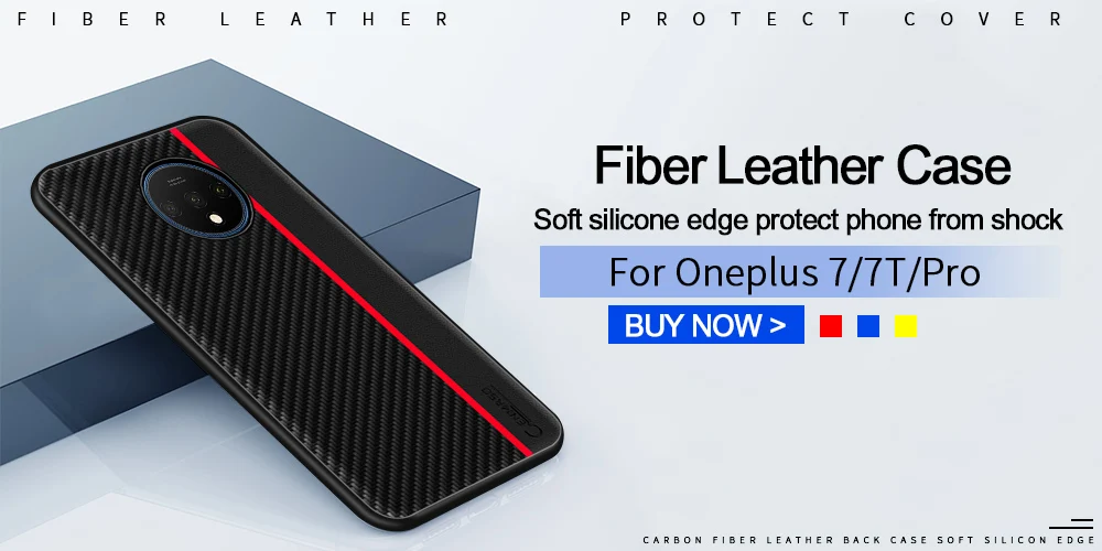 Чехол для Oneplus 7T Pro 6 T 6 T, чехол для Oneplus 7T 5T 6 T 7 Pro, чехол из углеродного волокна и кожи, мягкий силиконовый чехол для One plus 6 T