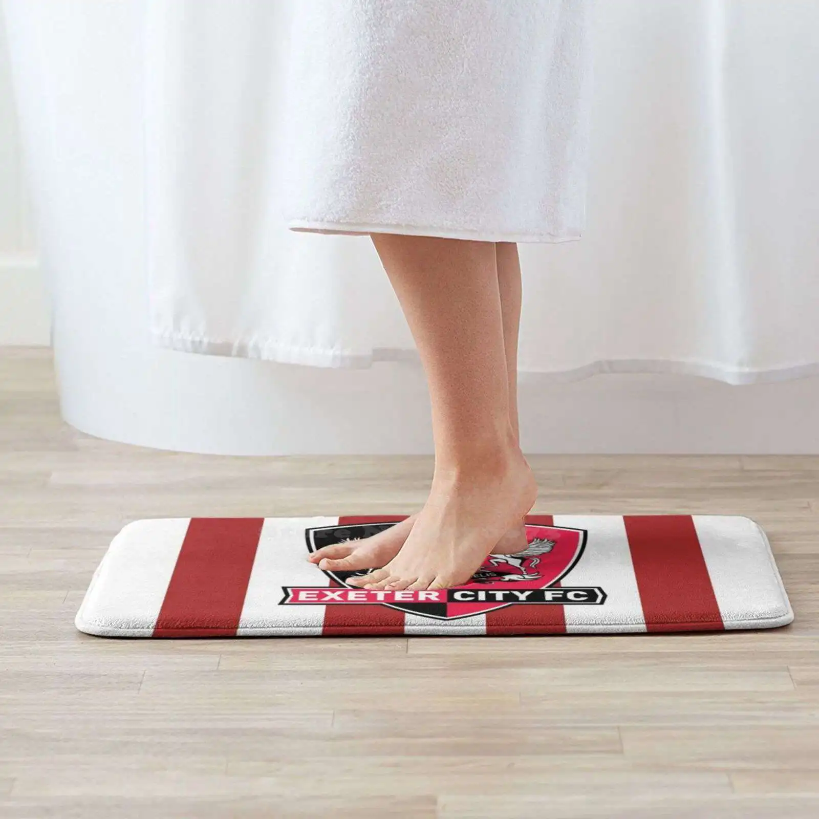 Удобный дверной коврик Exeter City Fc для ног Afc футбольный клуб английский черный два
