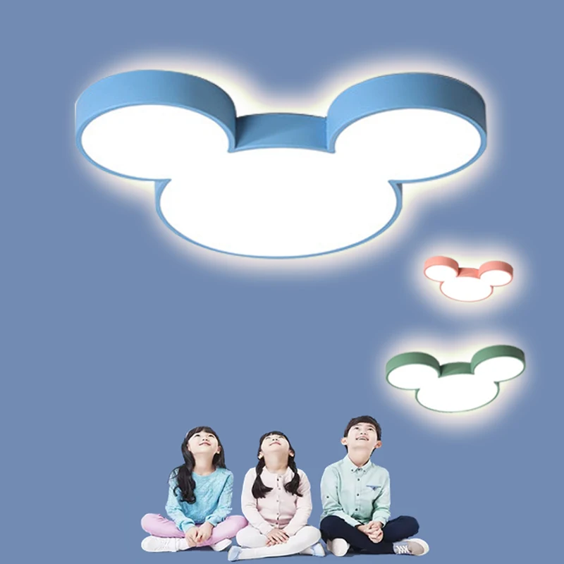 DAR красочные люстры с Микки Lustre Luminaria ультратонкая современная светодиодная