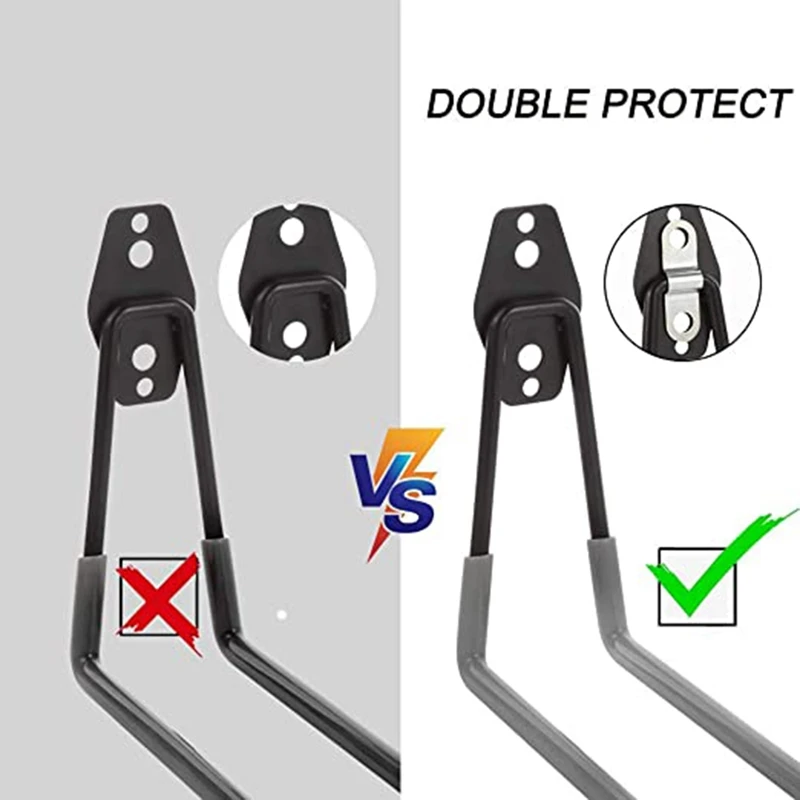 Гаражные настенные крючки стальные усиленные детали двойные сверхмощные