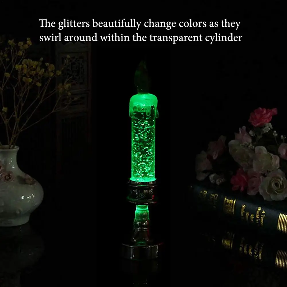 

LED 18.5cm Electronic Candle Light Smoke-free Wedding Party Halloween Props Decoration Light Halloween Simulation