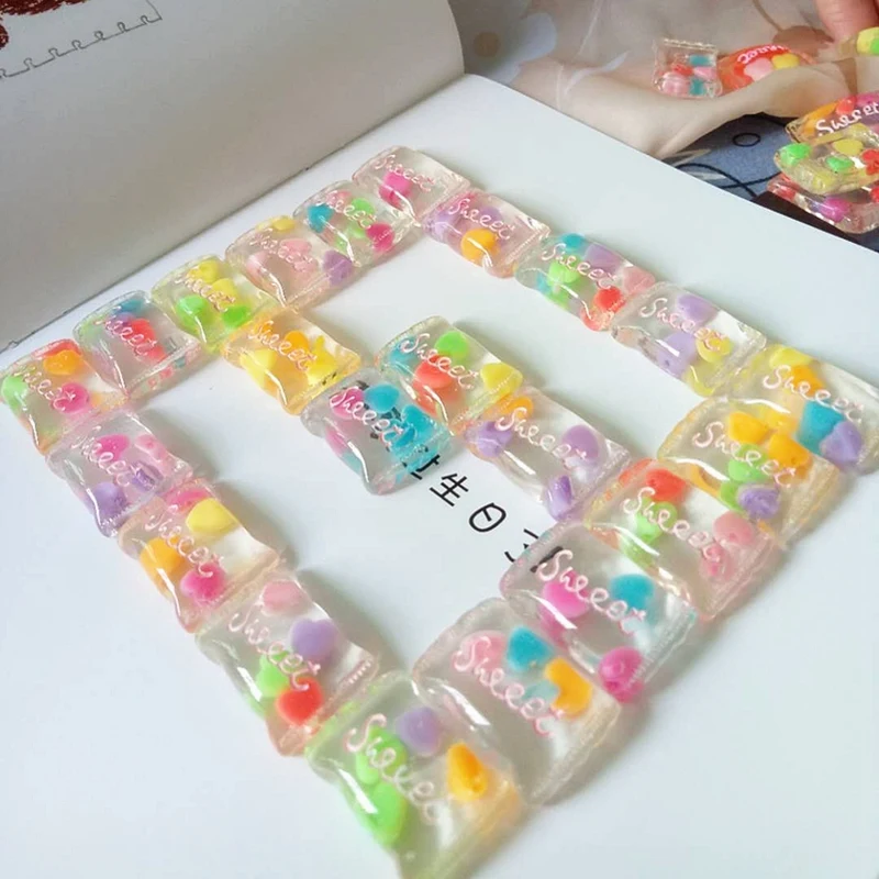 20 шт сладкой Конфета из смолы Flatback миниатюрный Желейный кабошон скрапбукинга Diy
