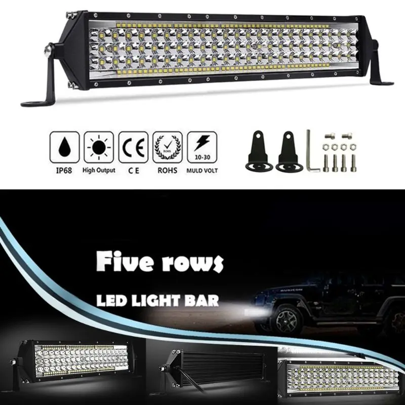 

LED Light Bar Work Light 804W 22inch Off Road 4x4 Car Led Lamp Lightbar Flood
