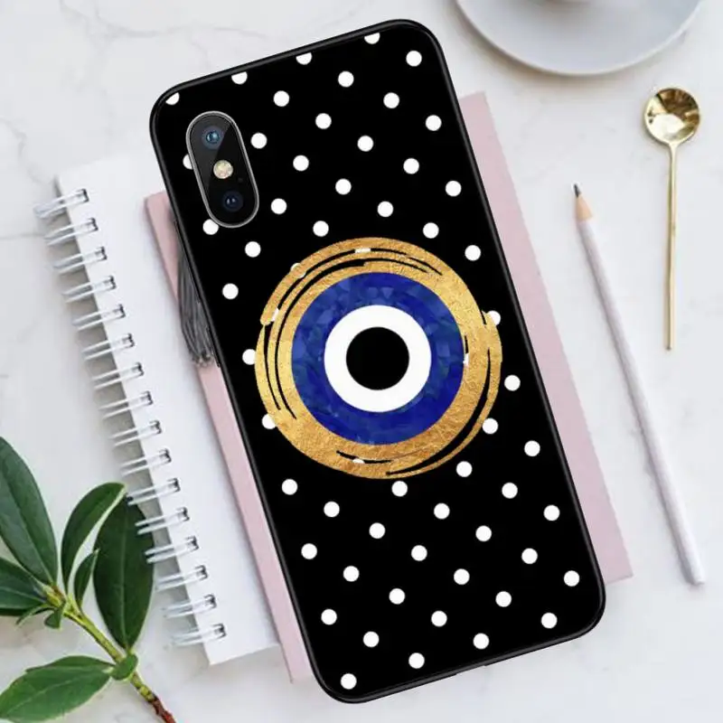 

Lucky Demon Eye heart Phone Case for iPhone 11 12 mini pro XS MAX 8 7 6 6S Plus X 5S SE 2020 XR