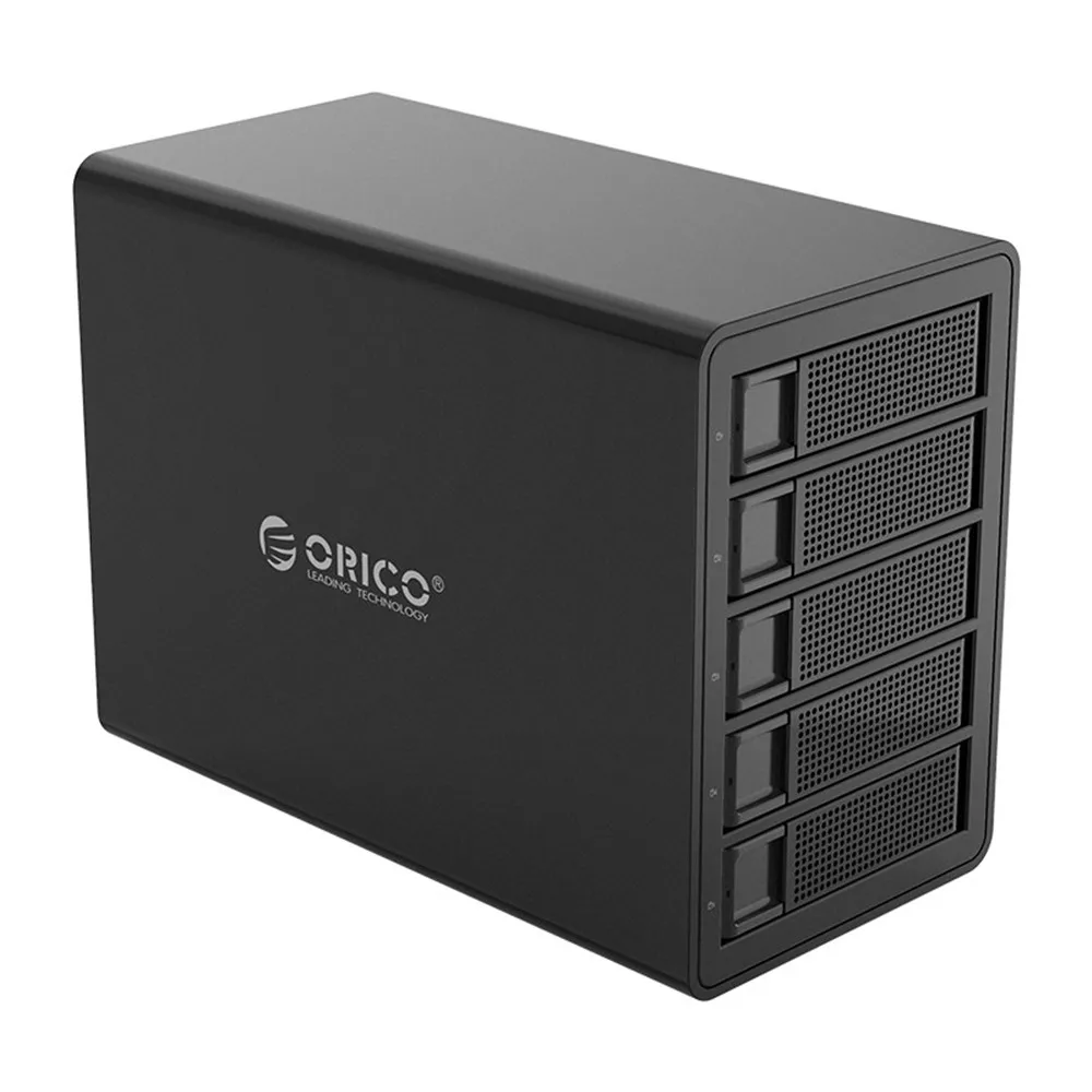 

Алюминиевый Чехол ORICO 5Bay для жесткого диска 3,5 дюйма, SATA на USB 3,1, док-станция, внешний жесткий диск