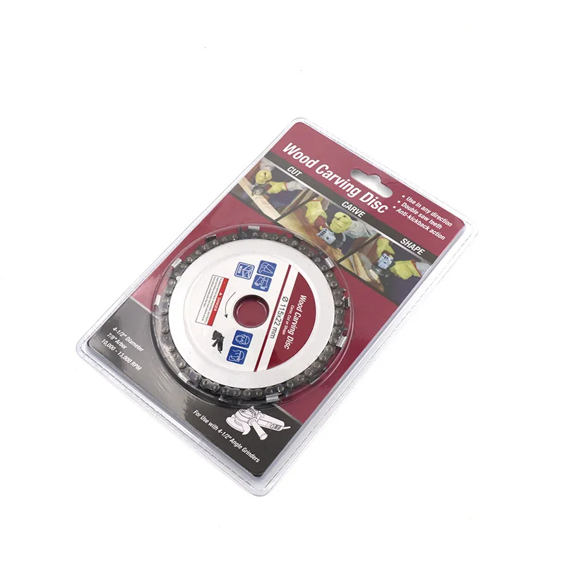 

1pcs 5 Inch 125x22mm Arbor Wood Carving Disc 14 Tooth Cut Chainsaw Disc for Angle Grinders Cut Carve Shape