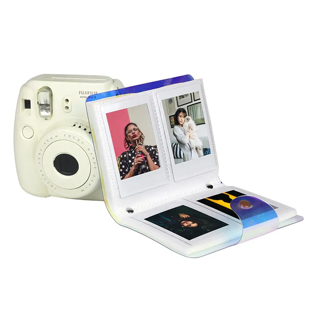 Мини фотоальбом 3 дюйма рамка для хранения фотографий 20/64 карманов держатель