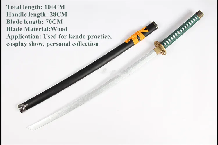 

Game Touken Ranbu Online Mutsunokami Yoshiyuki Wooden Cosplay Prop Samurai Sword Performance Props for Halloween Party Event