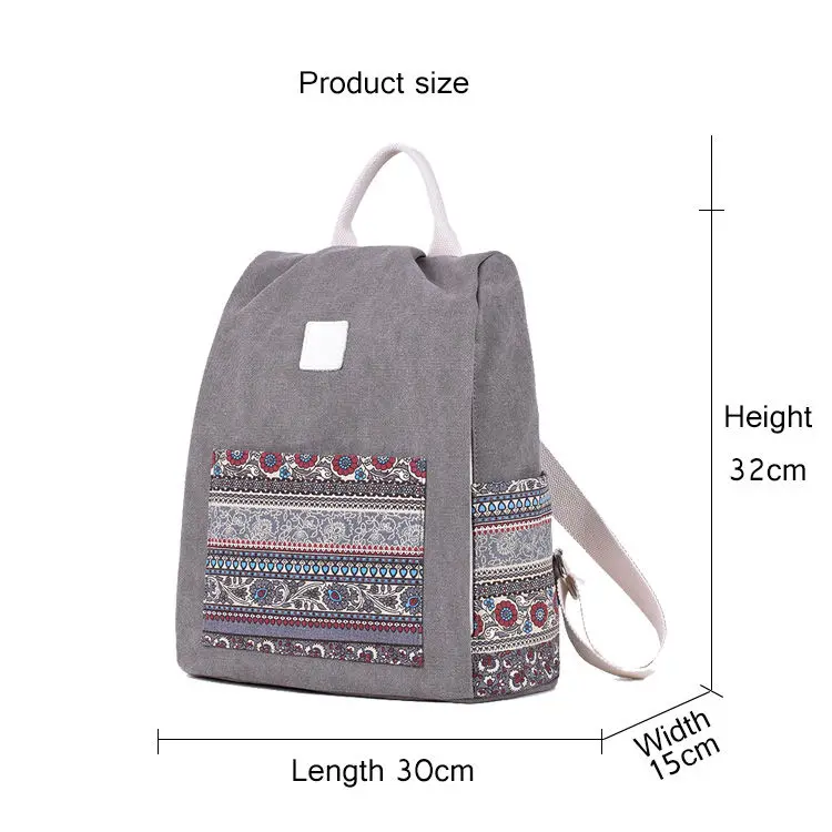 

Canvas Fashion Women's Backpacks Ladies School Bags Fashion Female Laptop Backpack Exquisite Business Bags for Girls Book Bags