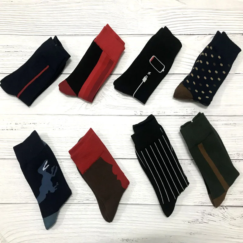 2019 носки с принтом хлопковые забавные для велоспорта бега скейтборда велосипеда