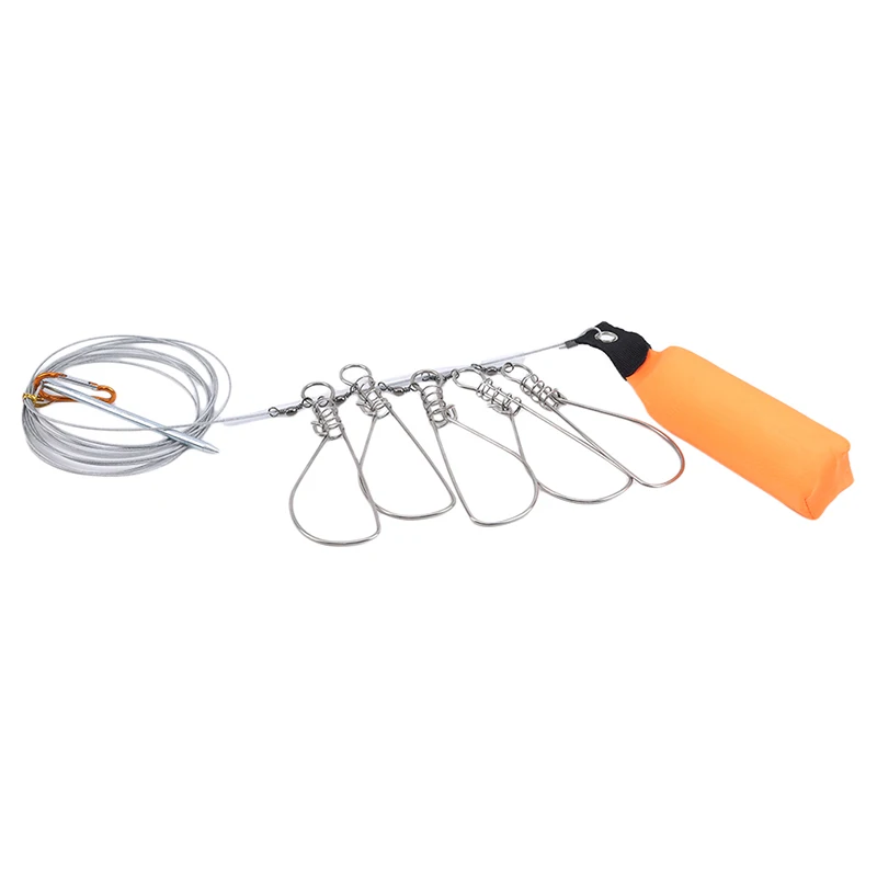 Vertvie рыболовная веревка с замком и пряжкой из нержавеющей стали живой рыбы замок