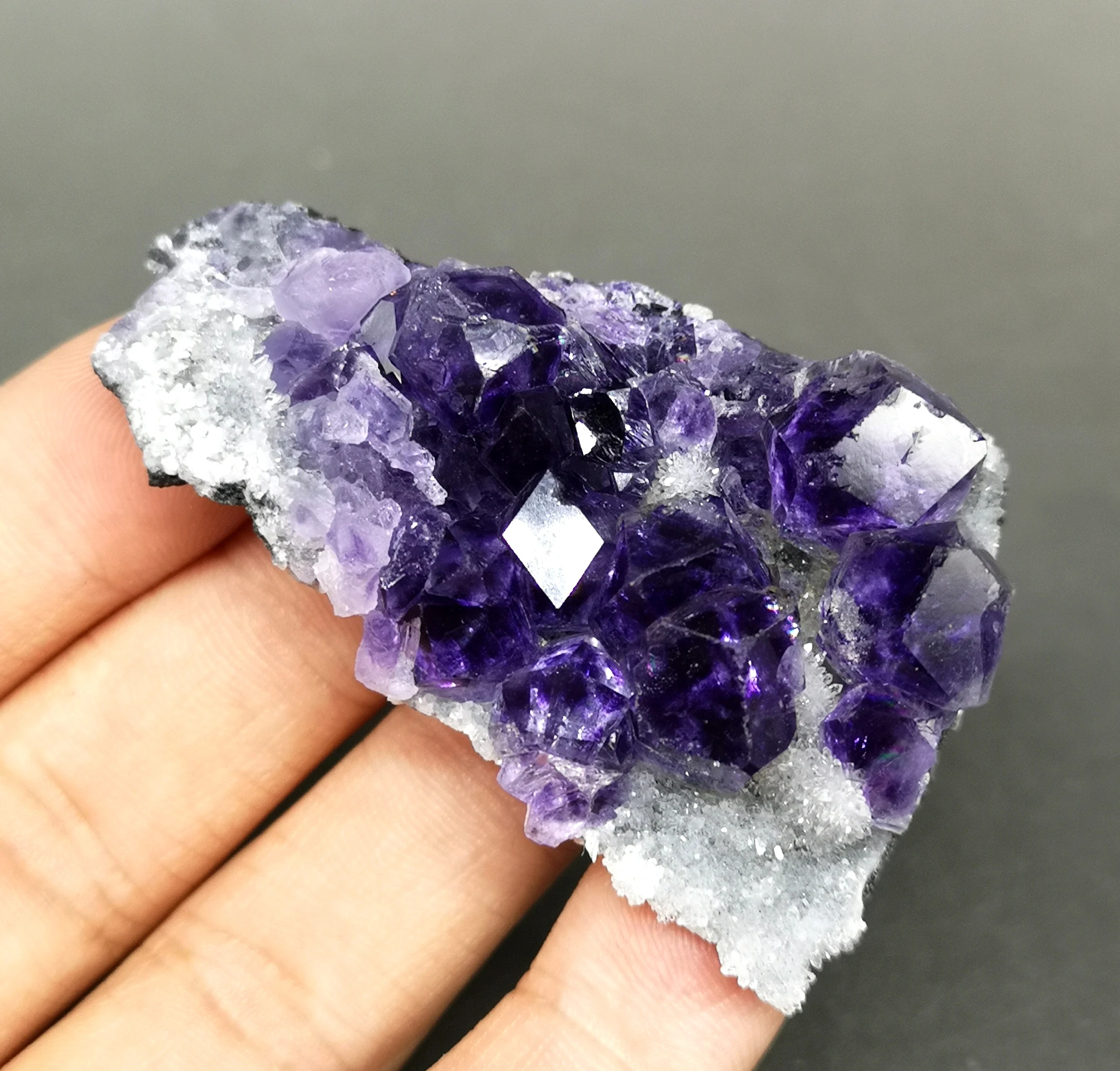 Новые сорта! 40 г натуральный многогранный пурпурный флюорит Кластерные