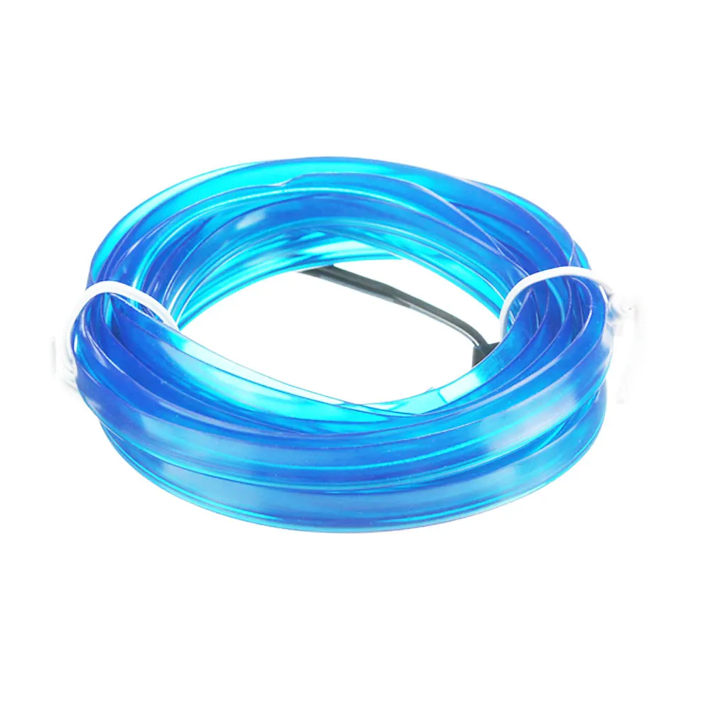 

300CM USB Blue LED Light Glow EL Wire String Strip Rope Tube Car Interior Decor 5V El Side Car LED USB Car Interior Light
