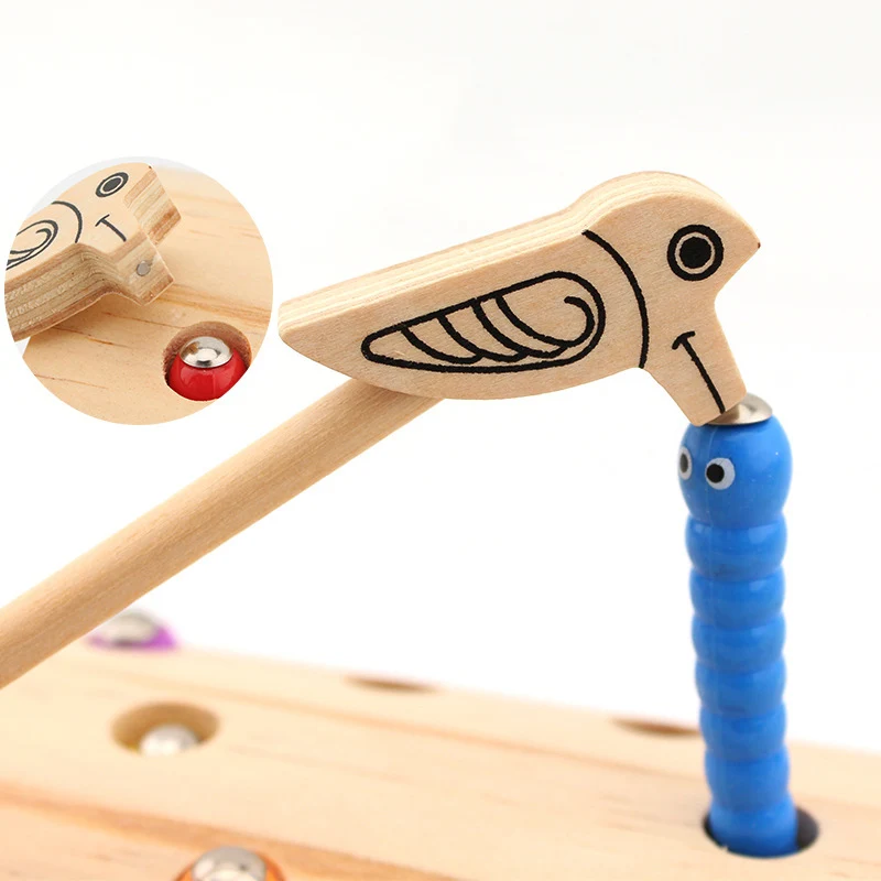 Головоломка деревянная игра в виде ловли жуков раннее образование магнитные