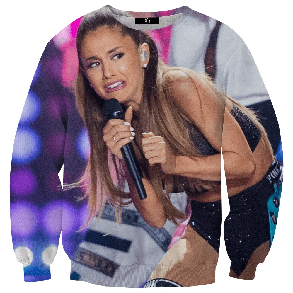 

Свитшот Ariana Grande в стиле хип-хоп с длинным рукавом и 3D-принтом