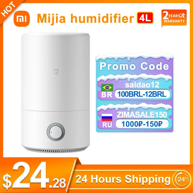 Новинка 2021 оригинальный увлажнитель воздуха Xiaomi Mijia 4L аэрозольный распылитель
