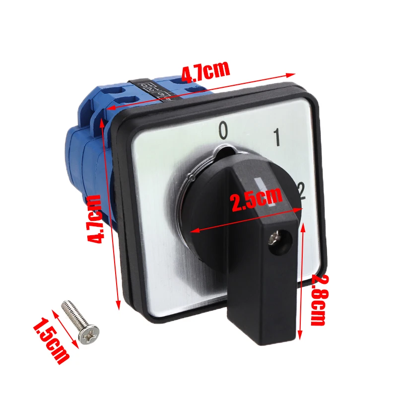 LW28-20 LW26 Series Electric 4 Positions 12 Terminals Rotary Cam Changeover Switch With Screws Useful Tool 660V 20A | Обустройство
