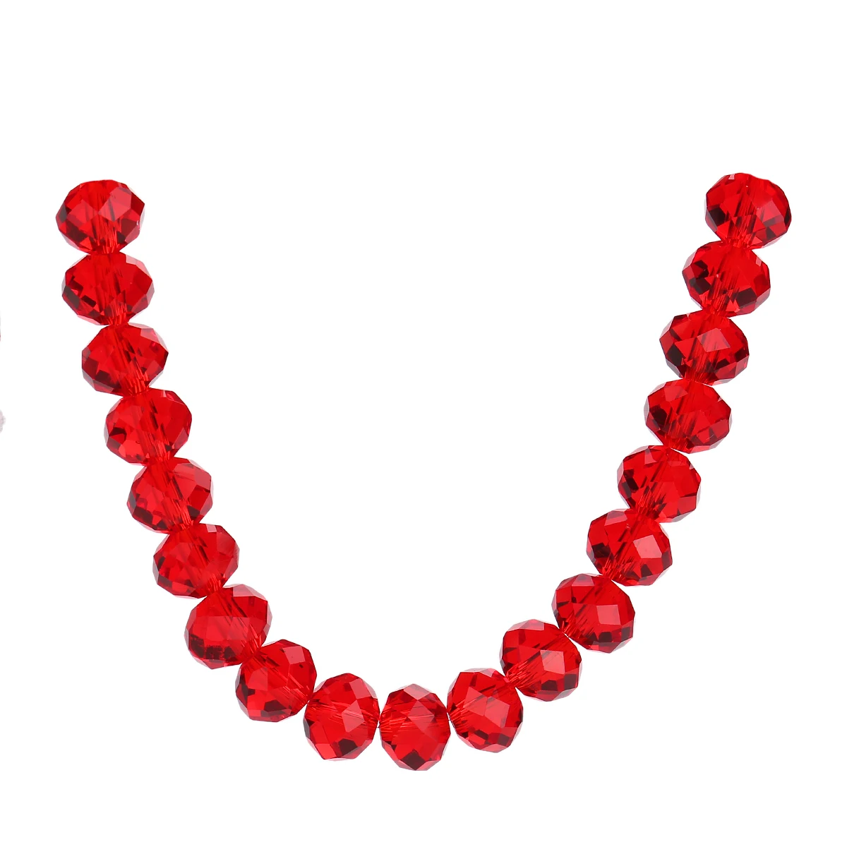 

Glass Craft Red Necklace Rondelle DIY Bulk Lots Crystal Making Jewelry Spacer Bracelet Beads Loose Faceted 3-16mm Wholesale