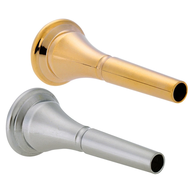 1 шт Профессиональный покрытый французский Рог мундштук металлический медный