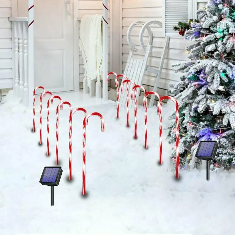 Солнечный Мощность карамельной трости для огни газонное освещение на солнечной