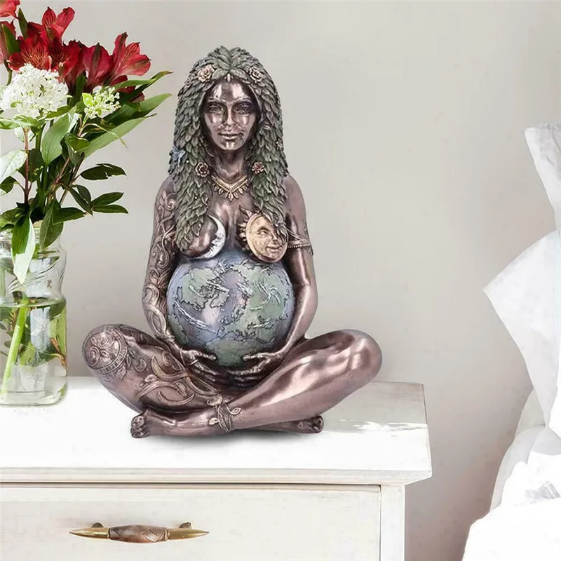 

Millennial Gaia Statue Mother Earth Statue for 2021 Mother's Day Mother Earth Art Statue Figurine Mother Earth Goddess Statue