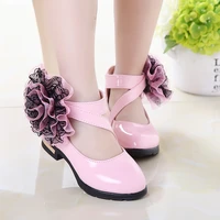2021 shoes with the red leather shoes for girls party red childrens party shoes princess wedding shoes children