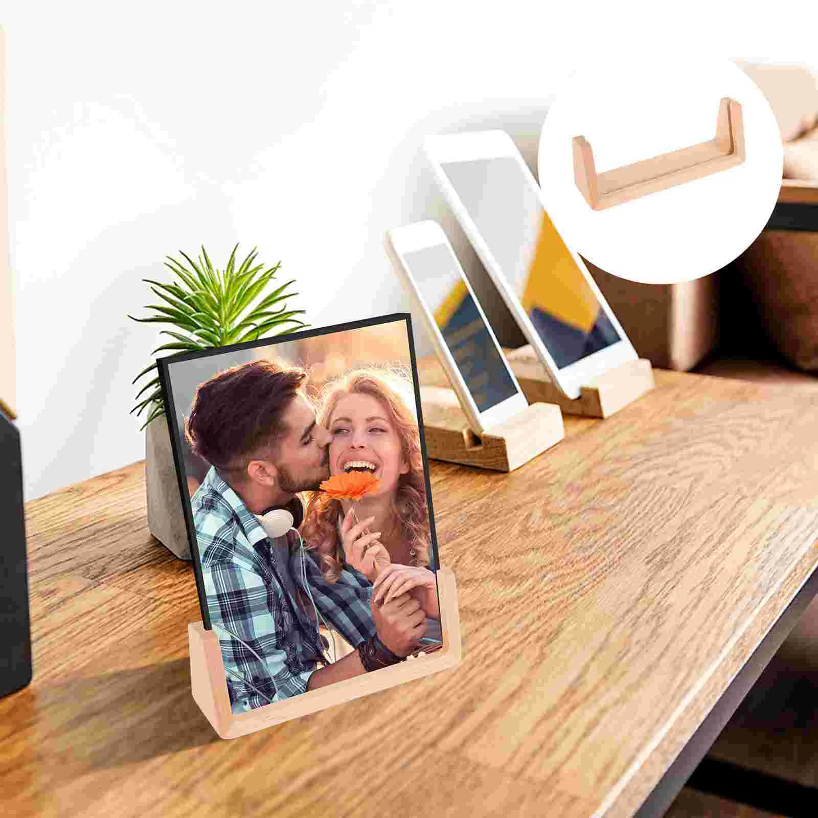 

10pcs Desktop Picture Frames Wooden Photo Holders Creative Photo Frames