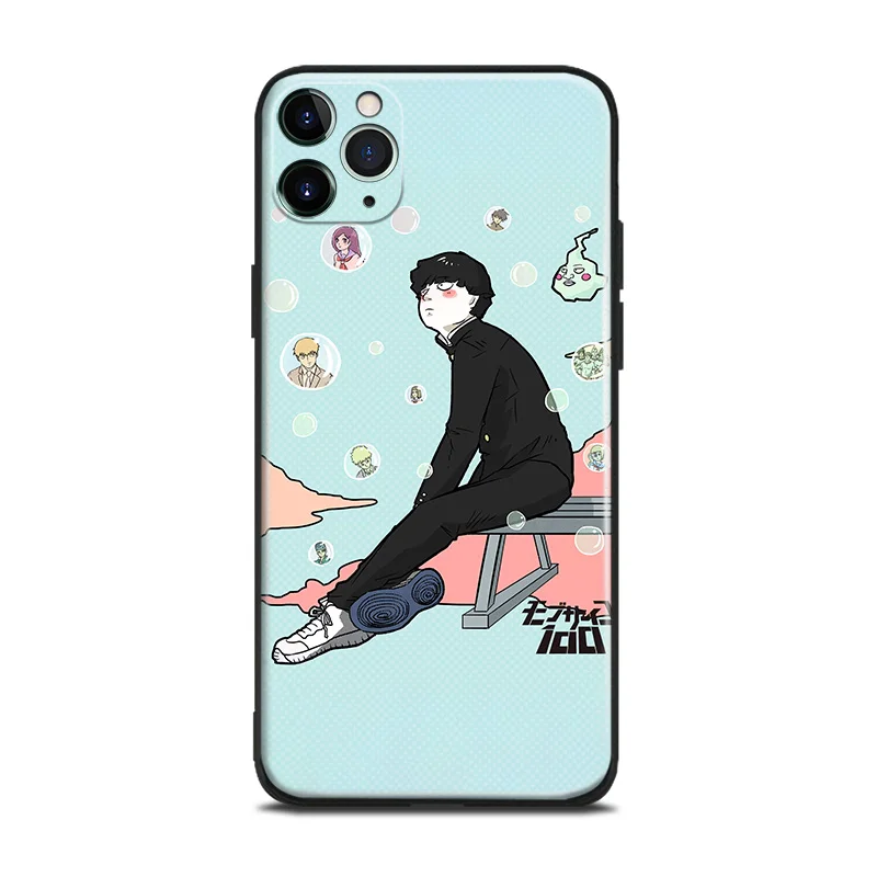 shigeo kageyama mob psycho 100 anime for iphone se 6 6s 7 8 plus x xr xs 11 12 mini pro max soft silicone phone case cover shell free global shipping