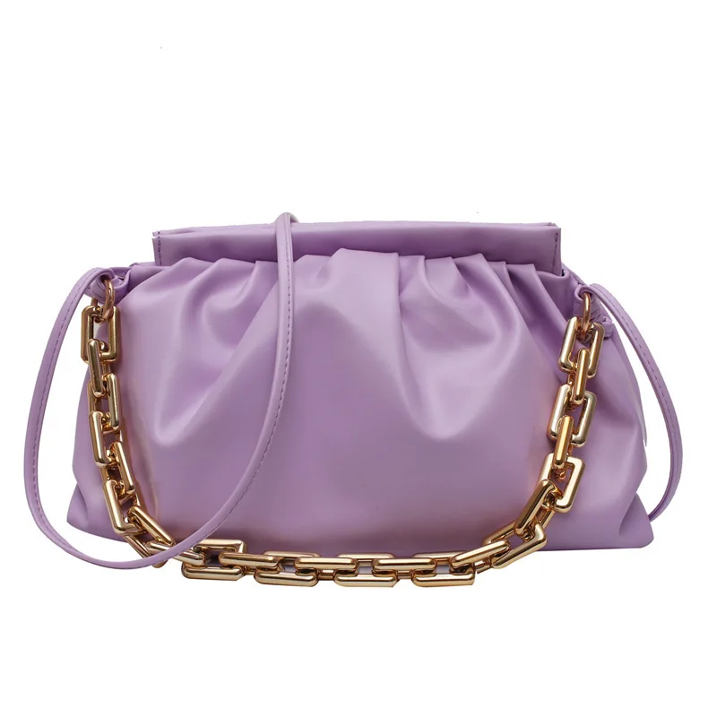 

Thick Chain Cloud Handbag Luxury Ladies Shoulder Bag Underarm Bags for Woman 2020 Dumpling Bag Designer Bags lipstick pocket