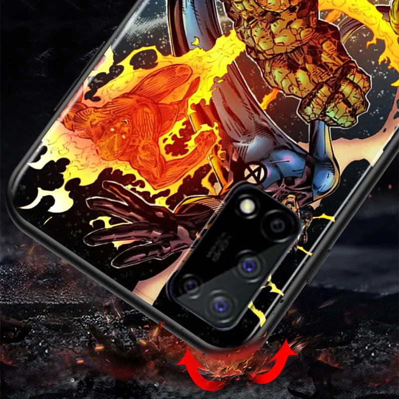 

Marvel Avengers Super Hero Fantastic Four For Huawei Honor V9 Play 3E 8S 8C 8X MAX 8A 2020 Prime 8 7S 7A Pro 7C Black Phone Case