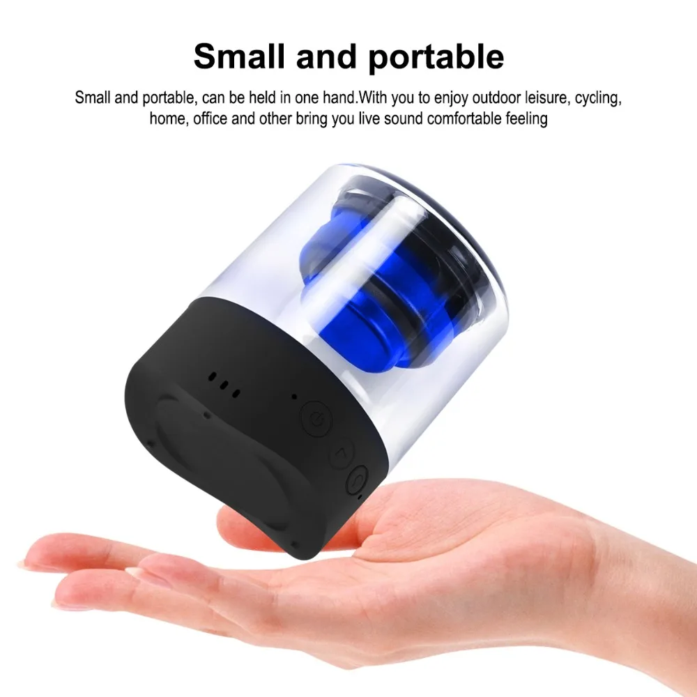 Fineblue MK22 TWS мини беспроводной Bluetooth динамик 4 цвета светодиодный дышащий свет мега бас стерео Соединительный динамик