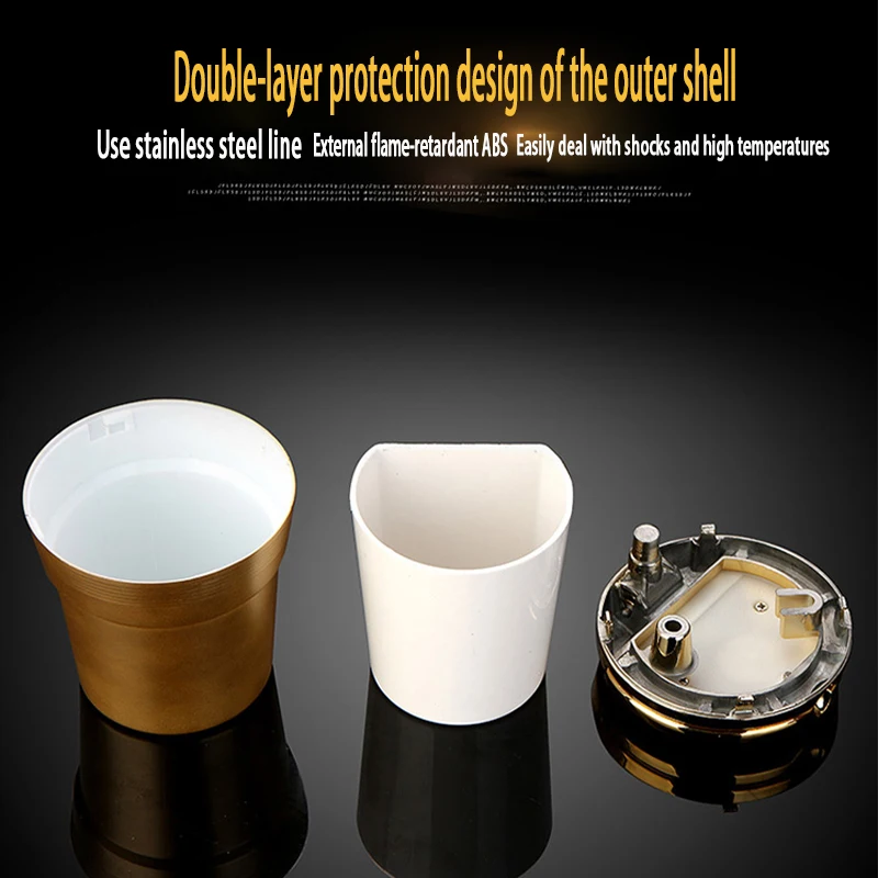 

For Skoda Karoq NU7 Cigarette Smoke Holder Remover Car Logo Ashtray With Led Light Customize Personal Ashtray Car Accessories
