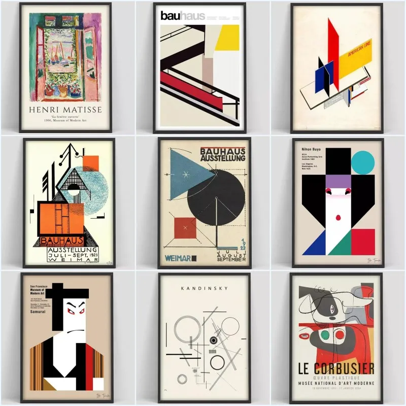 Bauhaus Постер лестницы Weimar 1923 выставочный постер Herbert Bayer печать художественная