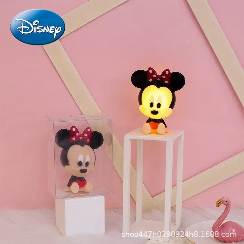 

Disney Minnie Anime Night Light Cartoon Cute Children Crafts Creative Home Bedside Cute Lighting