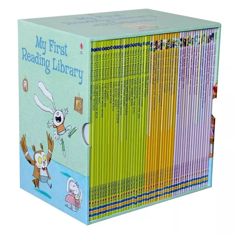 50 книг/набор Usborne My First Reading Library английские картинные книги Обучающие Детские